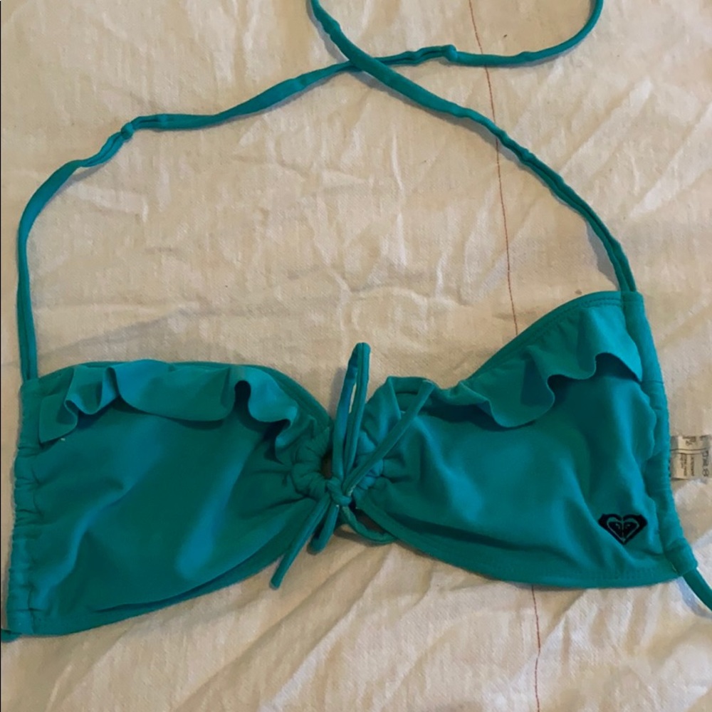 Roxy turquoise bikini top